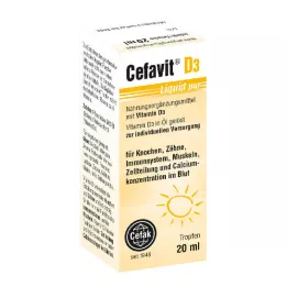 CEFAVIT D3 Tekuté pur kvapky na perorálne použitie, 20 ml
