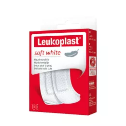 LEUKOPLAST mäkká biela Str.19x72mm 12St/38x72mm 8St, 20 St