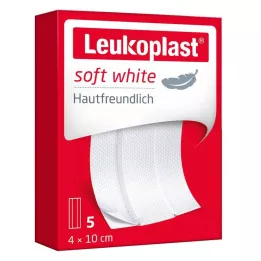LEUKOPLAST mäkká biela omietka 4x10 cm, 5 ks