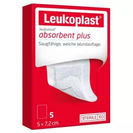 LEUKOPLAST Leukomed sterilné krytie na rany 5x7,2 cm, 5 ks