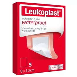 LEUKOPLAST Leukomed T Plus sterilný 8x10 cm, 5 ks