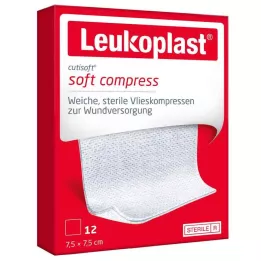 LEUKOPLAST Cutisoft fleece 7,5 x 7,5 cm sterilný, 12 ks