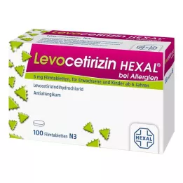LEVOCETIRIZIN HEXAL na alergie 5 mg filmom obalené tablety, 100 ks