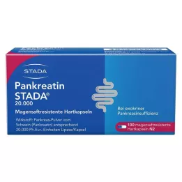 PANKREATIN STADA 20 000 gastrorezistentných tvrdých kapsúl, 100 ks