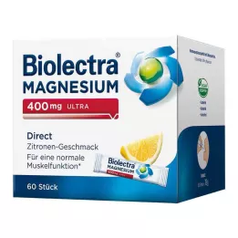 BIOLECTRA Horčík 400 mg ultra Direct Lemon, 60 ks