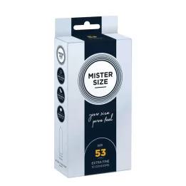 MISTER Veľkosť 53 kondómov, 10 kusov