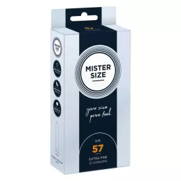 MISTER Veľkosť 57 kondómov, 10 kusov