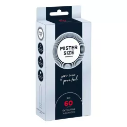 MISTER Veľkosť 60 kondómov, 10 kusov