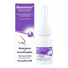 MOMEKORT 50 μg/vstrek nosová sprejová suspenzia 140 dospelých, 18 g