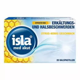ISLA MED akútne citrusové medové pastilky, 20 ks