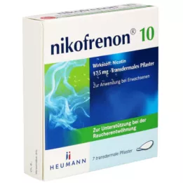 NIKOFRENON 10 Heumann transdermálnych náplastí, 7 ks