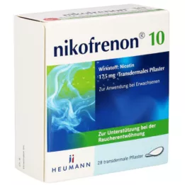 NIKOFRENON 10 Heumann transdermálnych náplastí, 28 ks