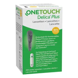 ONE TOUCH Ihlové lancety Delica Plus, 200 ks