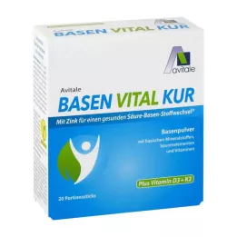 BASEN VITAL KUR plus vitamín D3+K2 v prášku, 20 ks