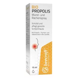 BEECRAFT Propolisový sprej do úst a hrdla, 15 ml
