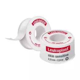 LEUKOPLAST Skin Sensitive 2,5 cm x 2,6 m s ochranným obväzom, 1 kus