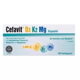 CEFAVIT D3 K2 Mg 2 000 IU tvrdé kapsuly, 100 ks