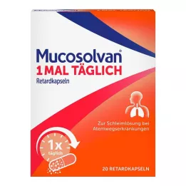 MUCOSOLVAN 1-krát denne kapsuly s predĺženým uvoľňovaním, 20 ks