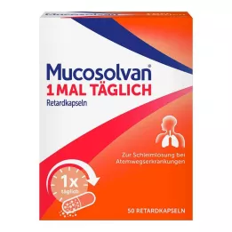 MUCOSOLVAN 1-krát denne kapsuly s predĺženým uvoľňovaním, 50 ks