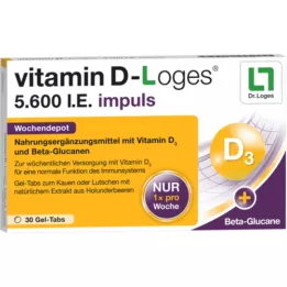 VITAMIN D-LOGES 5 600 IU impulzný týždenný depot KTA, 30 ks