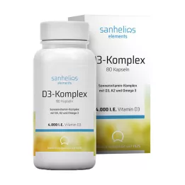 SANHELIOS Vitamín D3 Sun Vitamin Complex s K2, 80 ks
