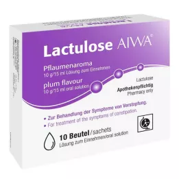 LACTULOSE AIWA Slivková príchuť 10 g/15 ml roztok pre jedného, 10X15 ml