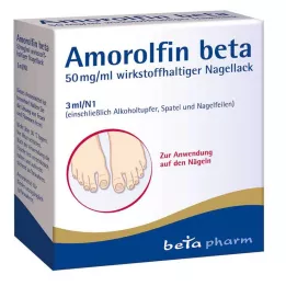AMOROLFIN beta 50 mg/ml aktívna zložka lak na nechty, 3 ml