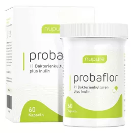 NUPURE probaflor probiotiká na očistu čriev Kps., 60 ks