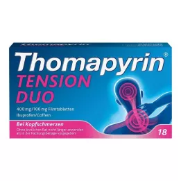 THOMAPYRIN TENSION DUO 400 mg/100 mg filmom obalené tablety, 18 ks