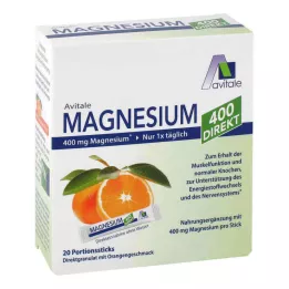 MAGNESIUM 400 priamych pomarančových tyčiniek, 20 x 2,1 g