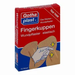 Gothaplast navinutá náplasť na prsty elastická 2 veľkosti, 10 kusov