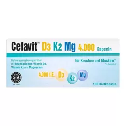 CEFAVIT D3 K2 Mg 4 000 IU tvrdé kapsuly, 100 ks