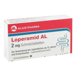 Loperamid AL 2 mg orodispergovateľné tablety, 6 ks