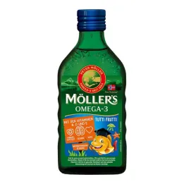 Möller`s Omega-3 Kids olej s ovocnou príchuťou, 250 ml