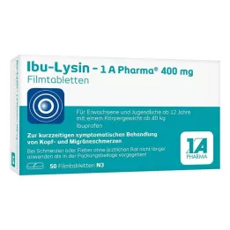 IBU-LYSIN 1A Pharma 400 mg filmom obalené tablety, 50 ks