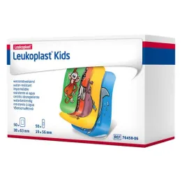 Leukoplast detské prúžky 38x63mm / 19x56mm 50 kusov, 100 kusov