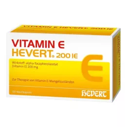 VITAMIN E HEVERT 200 IU mäkké kapsuly, 100 ks