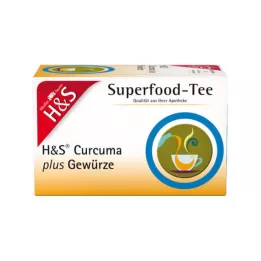H&S Filtračné vrecko na korenie Curcuma plus, 20X1,5 g
