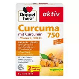 DOPPELHERZ Curcuma 750 kapsúl, 60 kusov
