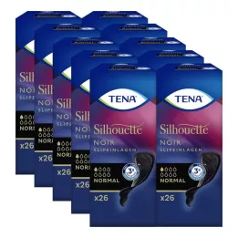 TENA SILHOUETTE Slipové vložky normal noir, 26 kusov