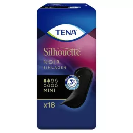 TENA SILHOUETTE Vložky do topánok mini noir, 18 kusov