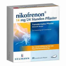 NIKOFRENON 14 mg/24 hodín transdermálna náplasť, 28 ks