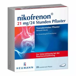 NIKOFRENON 21 mg/24 hodín transdermálna náplasť, 28 ks