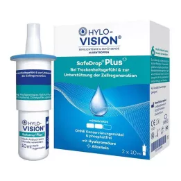 HYLO-VISION SafeDrop Plus očné kvapky, 2X10 ml