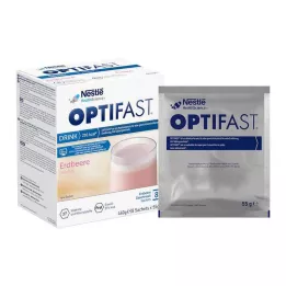 OPTIFAST Nápoj jahodový prášok, 8x55 g