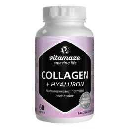 COLLAGEN 300 mg + Hyaluron 100 mg kapsuly s vysokou dávkou, 60 ks