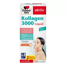 DOPPELHERZ Kolagénové 3000 tekuté tyčinky, 14 ks