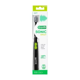 GUM SONIC DAILY Sonická zubná kefka čierna, 1 ks