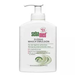 SEBAMED tekutá umývacia emulzia s olivou s dávkovačom, 200 ml