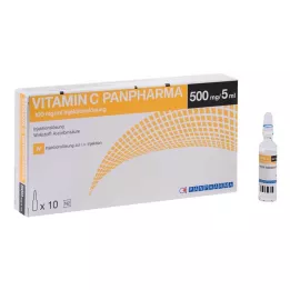 VITAMIN C PANPHARMA 100 mg/ml injekčný roztok, 10X5 ml